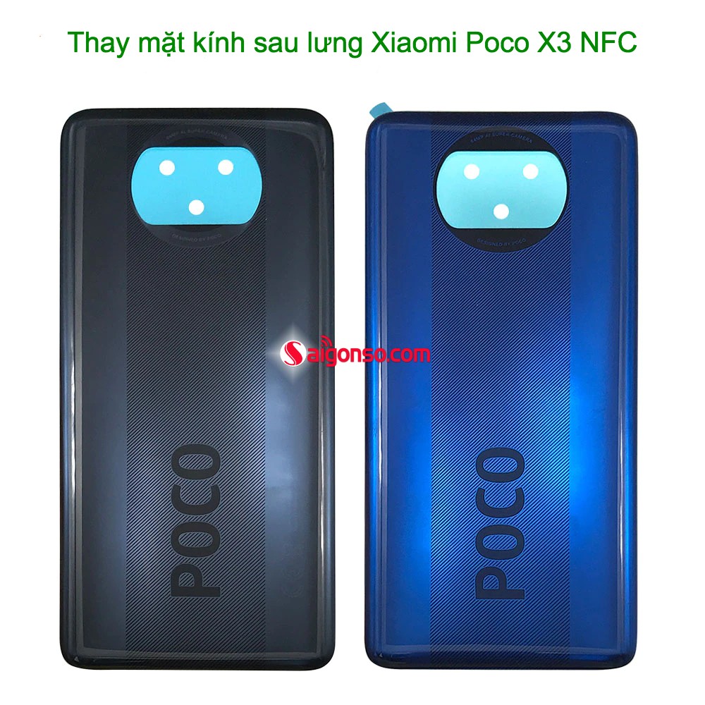 Thay mặt kính sau Xiaomi Poco X3 NFC