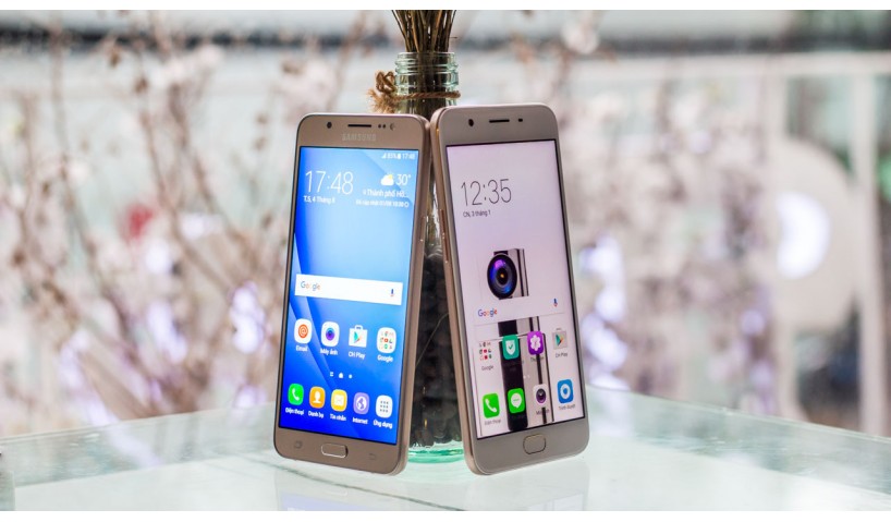 Samsung Galaxy J7 Prime Vs Oppo F1S: Bất Phân Thắng Bại