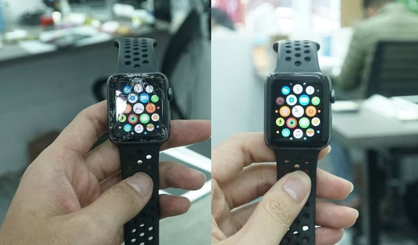 ép kính apple watch series 3 44mm giá rẻ tại tín long mobile