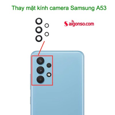 Thay mặt kính camera Samsung A53
