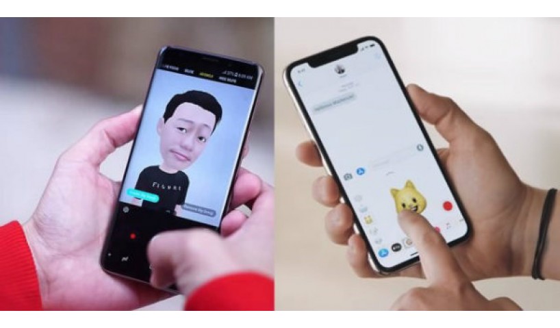 So sánh tính năng chụp ảnh AR Emoji của Samsung và Animoji của Apple