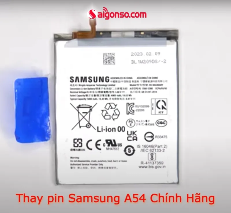 Thay pin Samsung A54