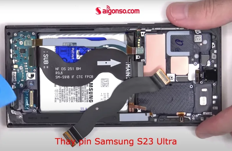 Thay pin Samsung S23 Ultra