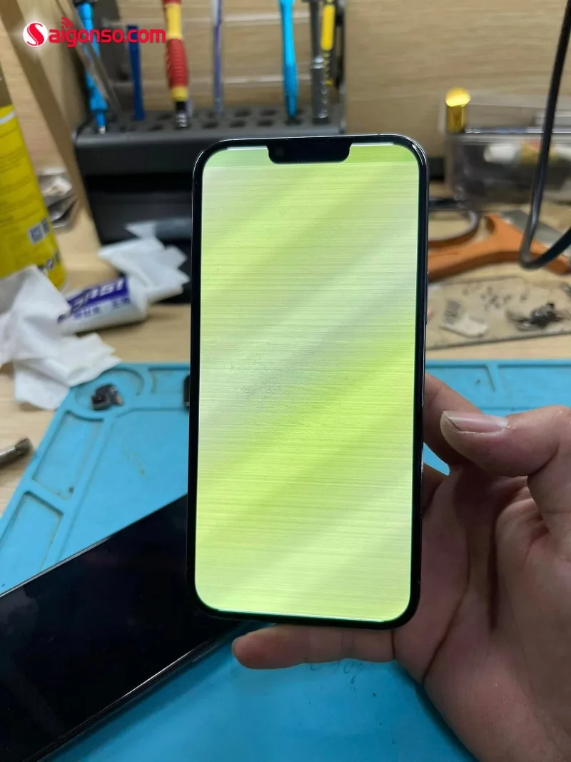 Ép cổ cáp màn hình iPhone 13 Pro Max