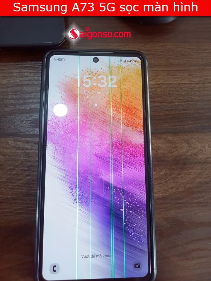 Samsung A73 5g sọc màn hình