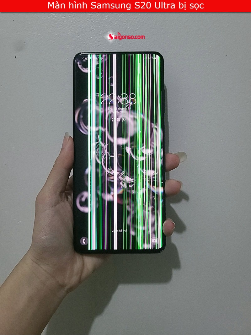 Màn hình Samsung S20 Ultra bị sọc