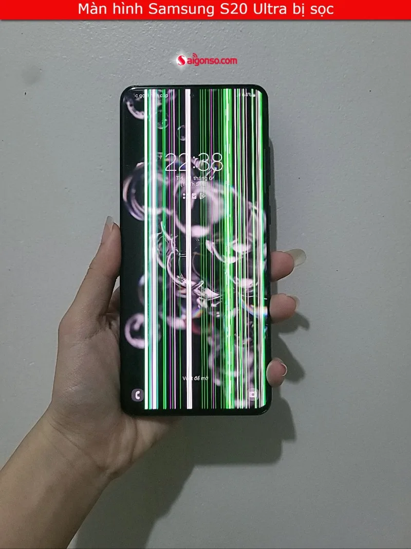 Màn hình Samsung S20 Ultra bị sọc