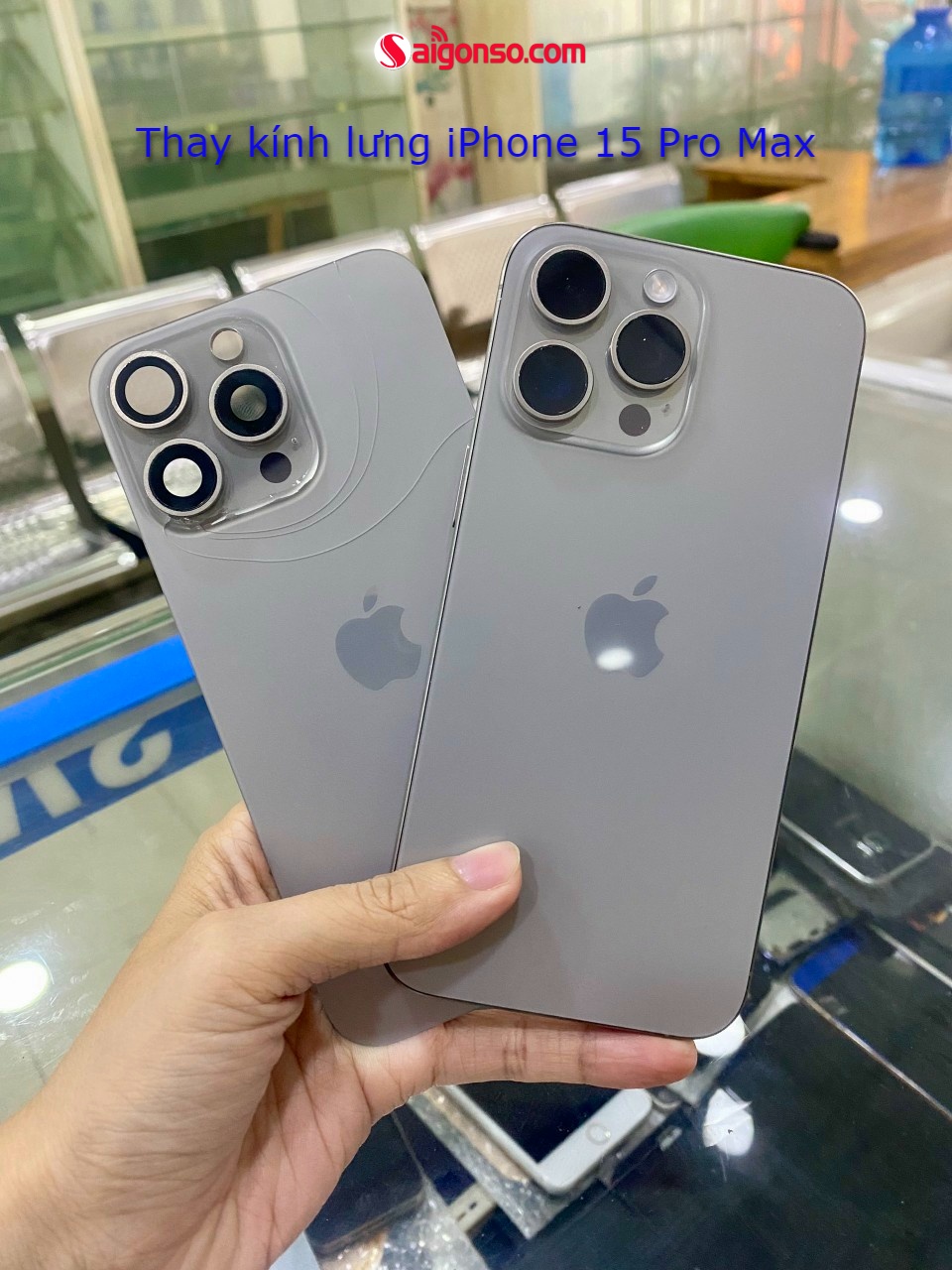 thay mặt lưng iphone 15 pro max