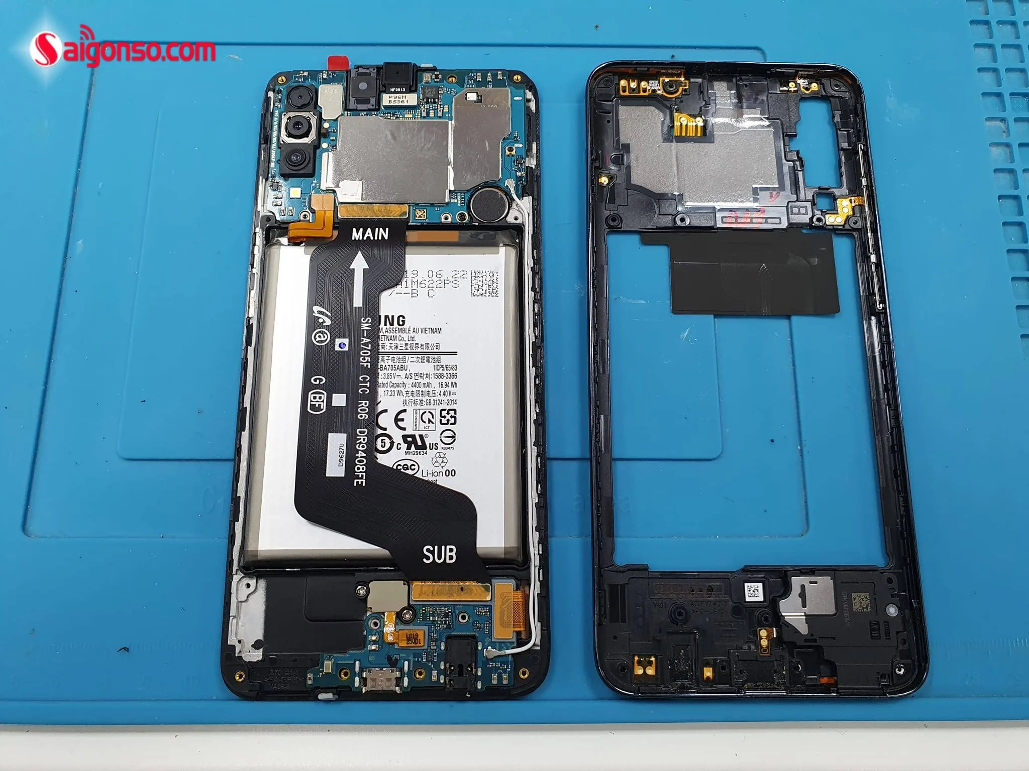 Thay main Samsung A70