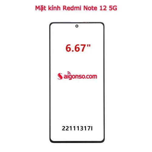 Thay mặt kính Redmi Note 12