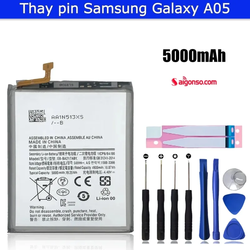 Thay pin Samsung A05