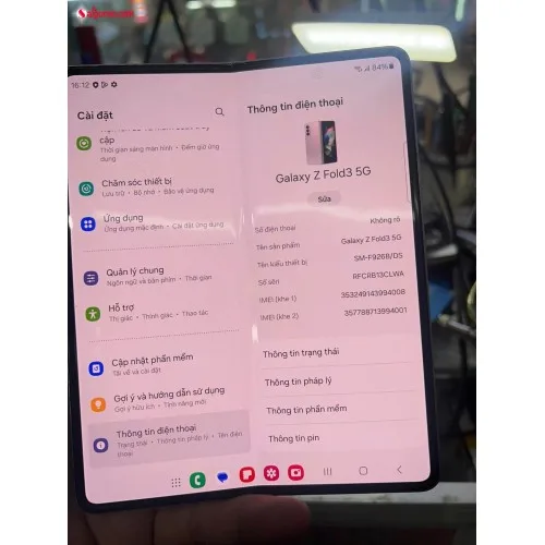 Sửa lỗi Fold 3 mở không hết màn hình