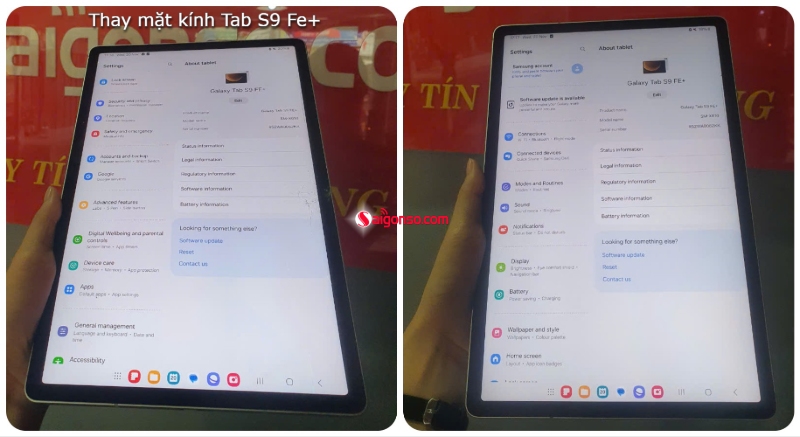 Ép kính Samsung Tab S9 Fe Plus