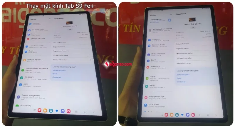 Ép kính Samsung Tab S9 Fe Plus