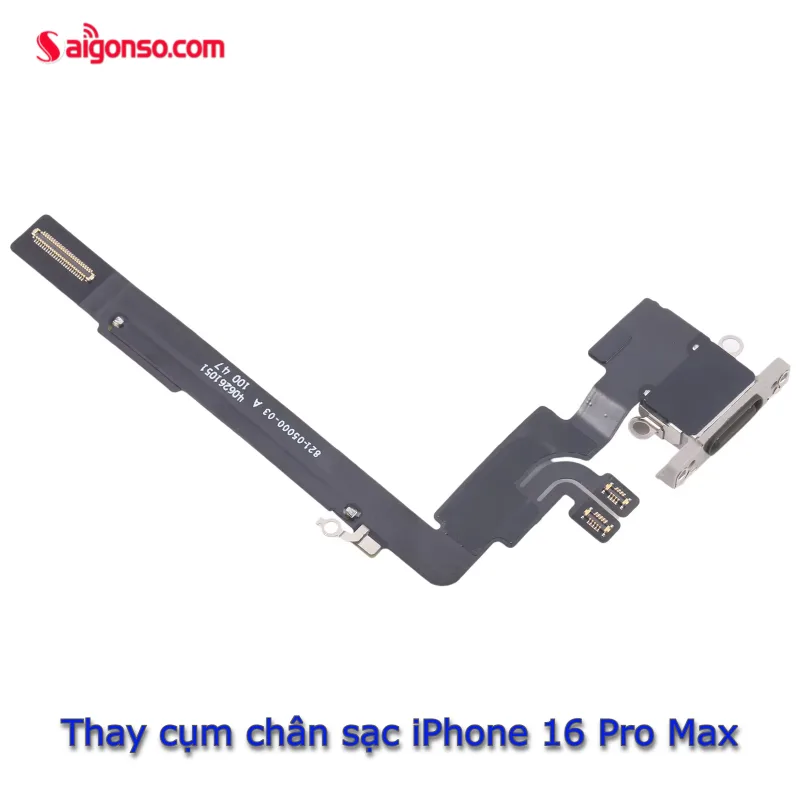Thay chân sạc iPhone 16 Pro Max