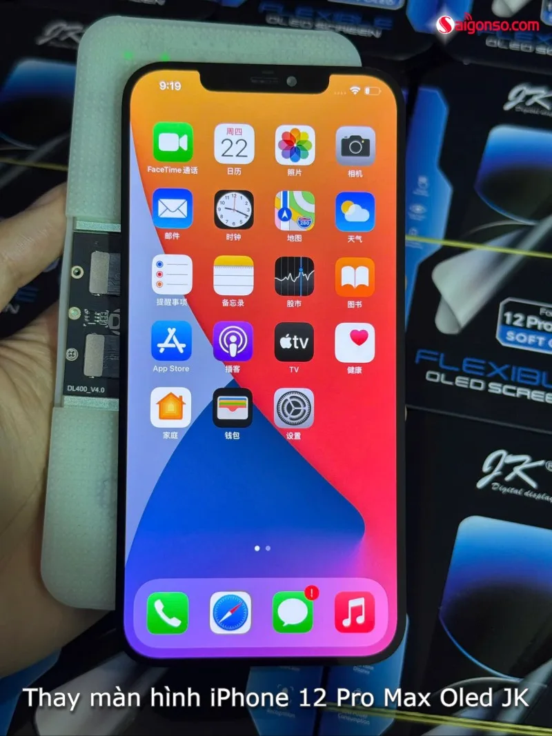 Thay màn hình iPhone 12 Pro Max Oled JK