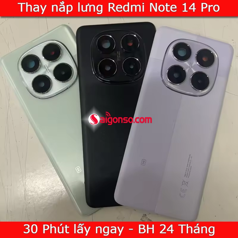Thay mặt lưng Redmi Note 14 Pro