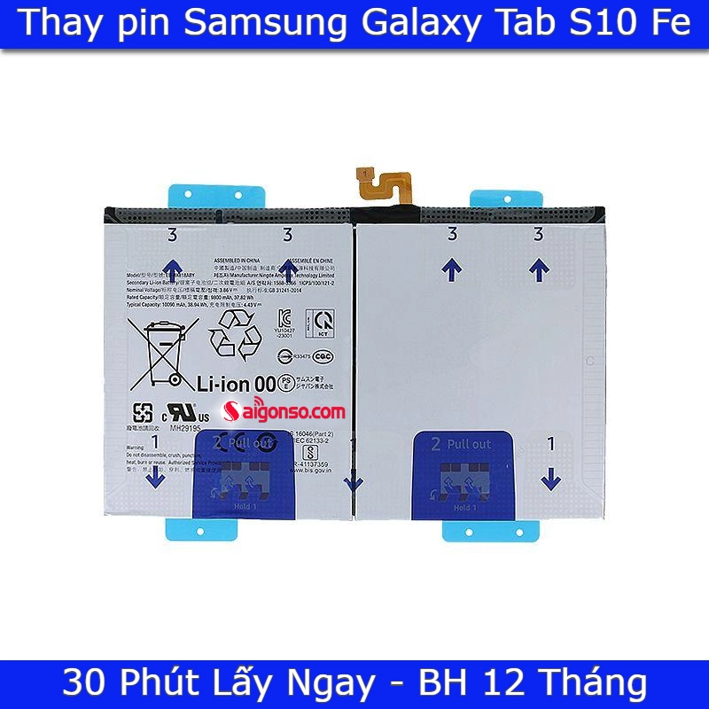 Thay pin Samsung Tab S10 Fe