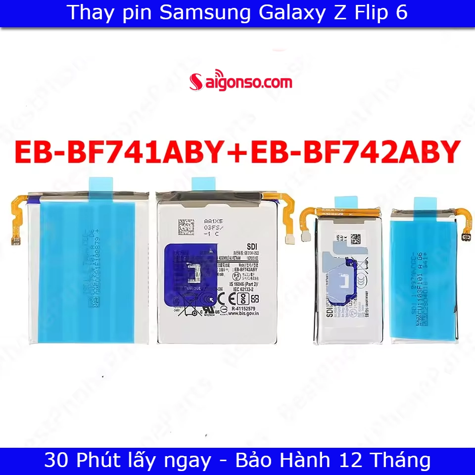 Thay pin Samsung Z Flip 6 chính hãng
