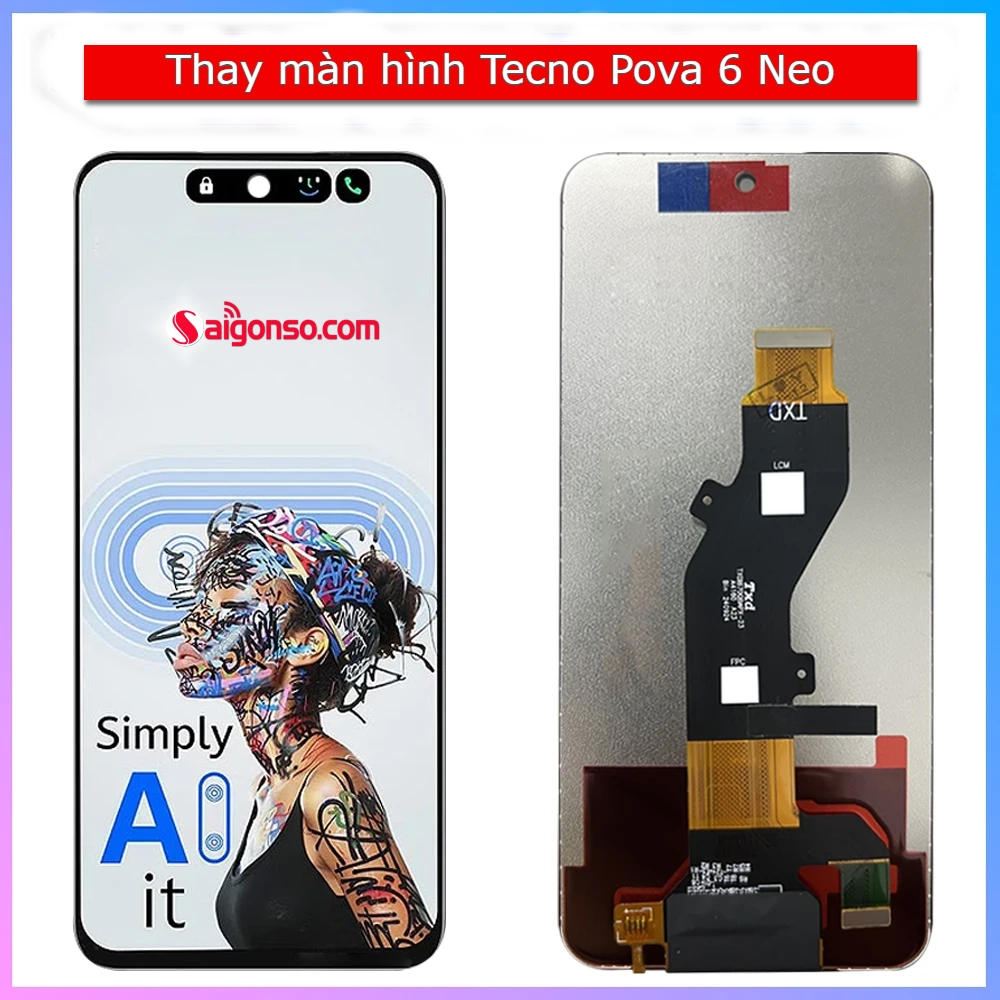 Thay màn hình Tecno Pova 6 Neo