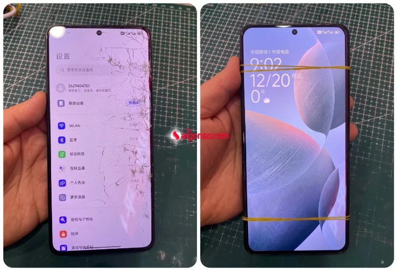 Thay mặt kính Poco F7 Pro
