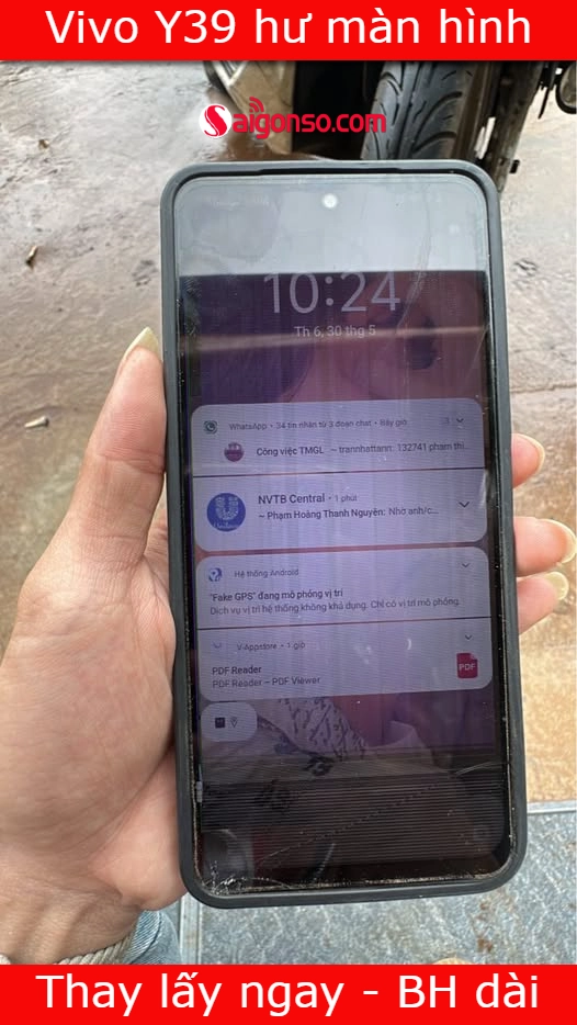 Vivo Y39 hư màn hình